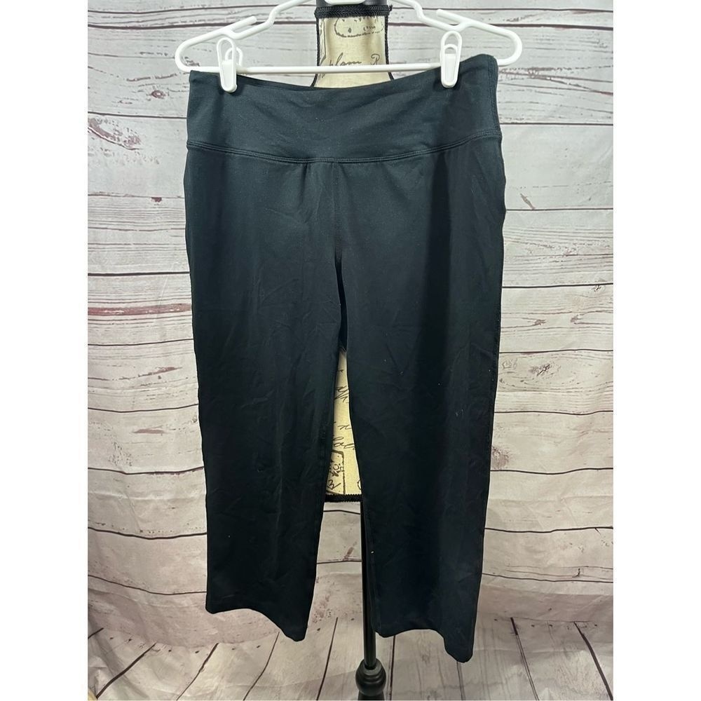 Lands end small black cropped leggings